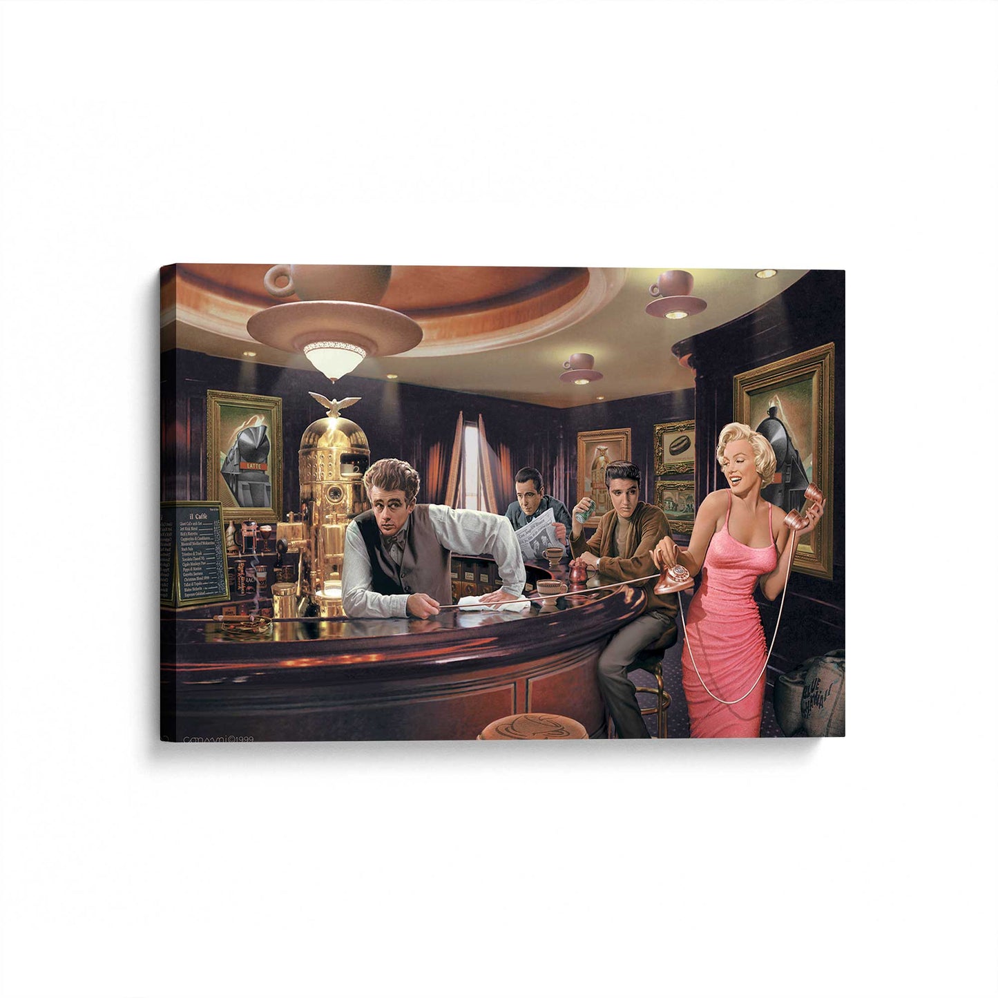 [Color:Stretched Canvas], Picture of art at an angle