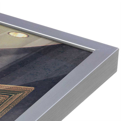 [Color:Polished Chrome], Picture of art in a Polished Chrome frame at an angle