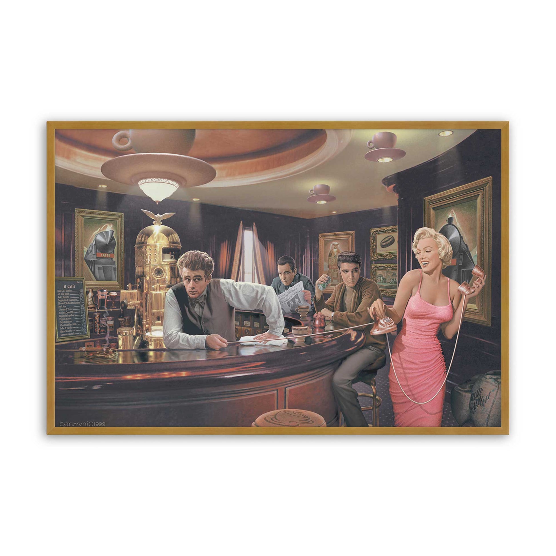 [Color:Polished Gold], Picture of art in a Polished Gold frame