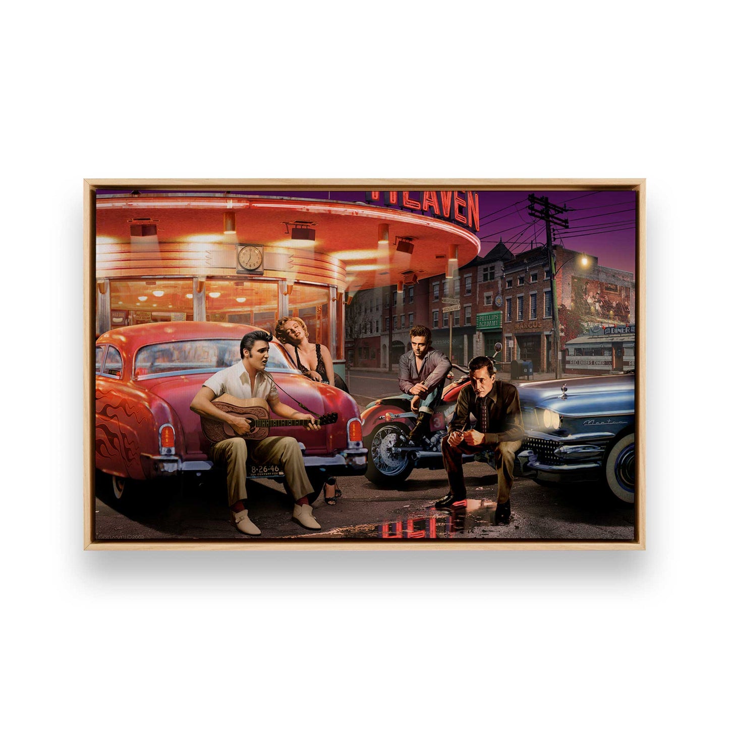 [Color:American Maple], Picture of art in a American Maple frame