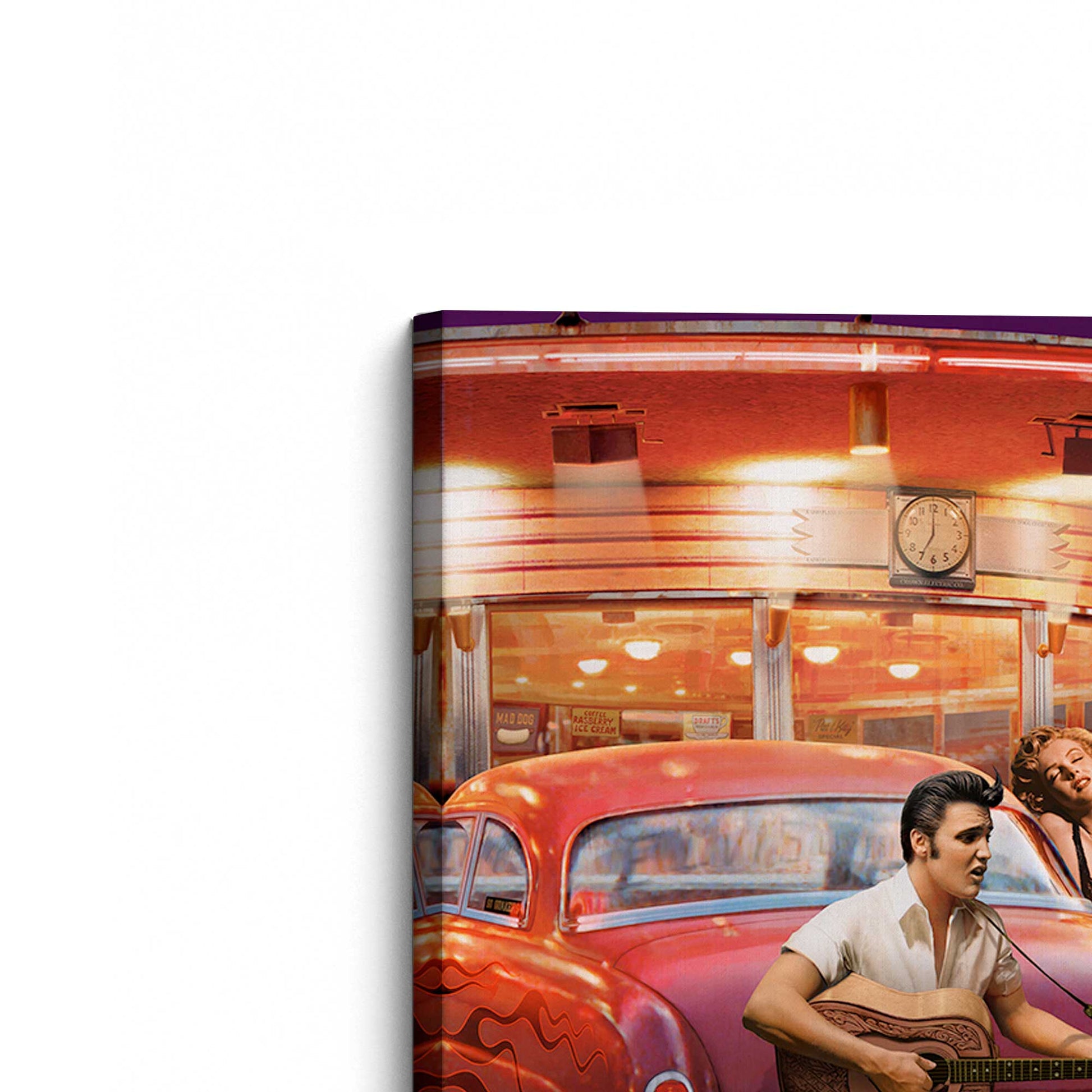 [Color:Stretched Canvas], Picture of the corner of the art