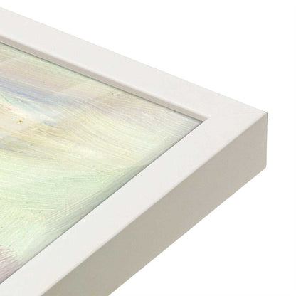 [Color:Opaque White], Picture of art in a Opaque White frame at an angle