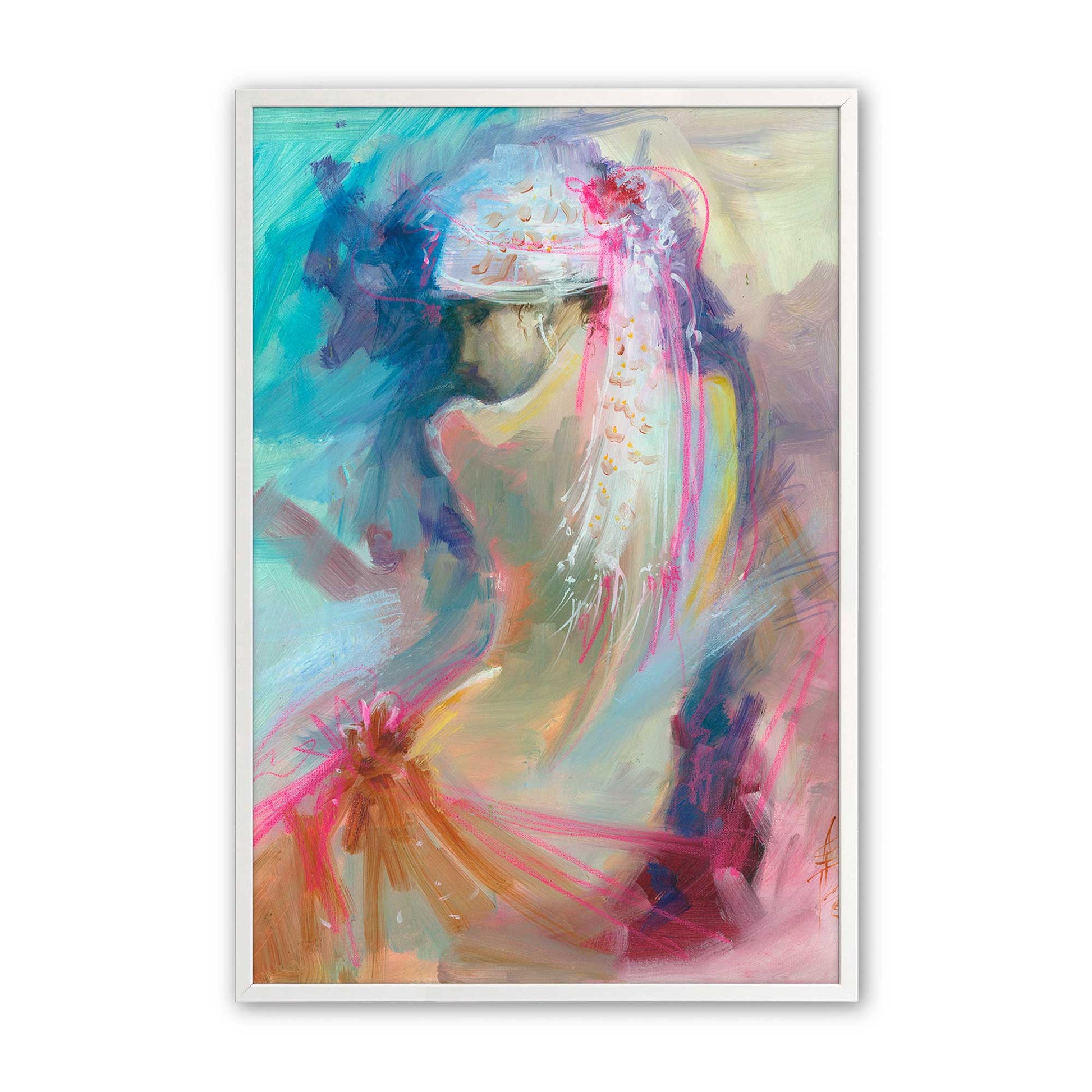 [Color:Opaque White], Picture of art in a Opaque White frame