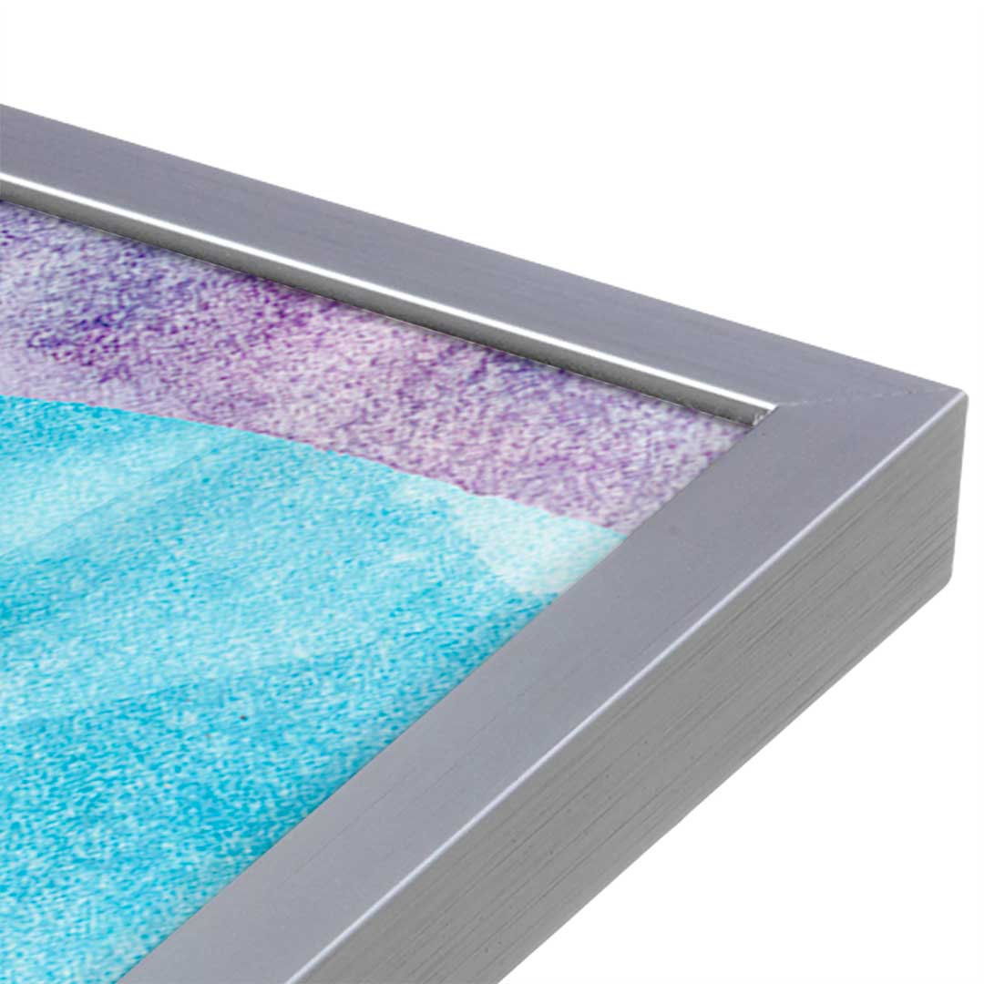 [Color:Polished Chrome], Picture of art in a Polished Chrome frame at an angle