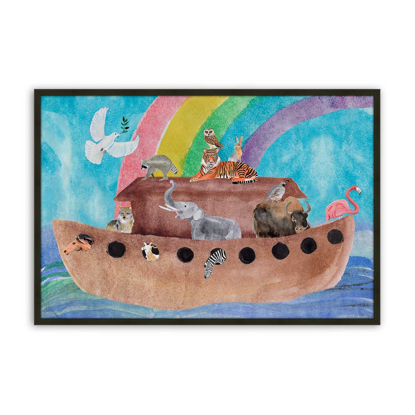 [Color:Satin Black], Picture of art in a Satin Black frame