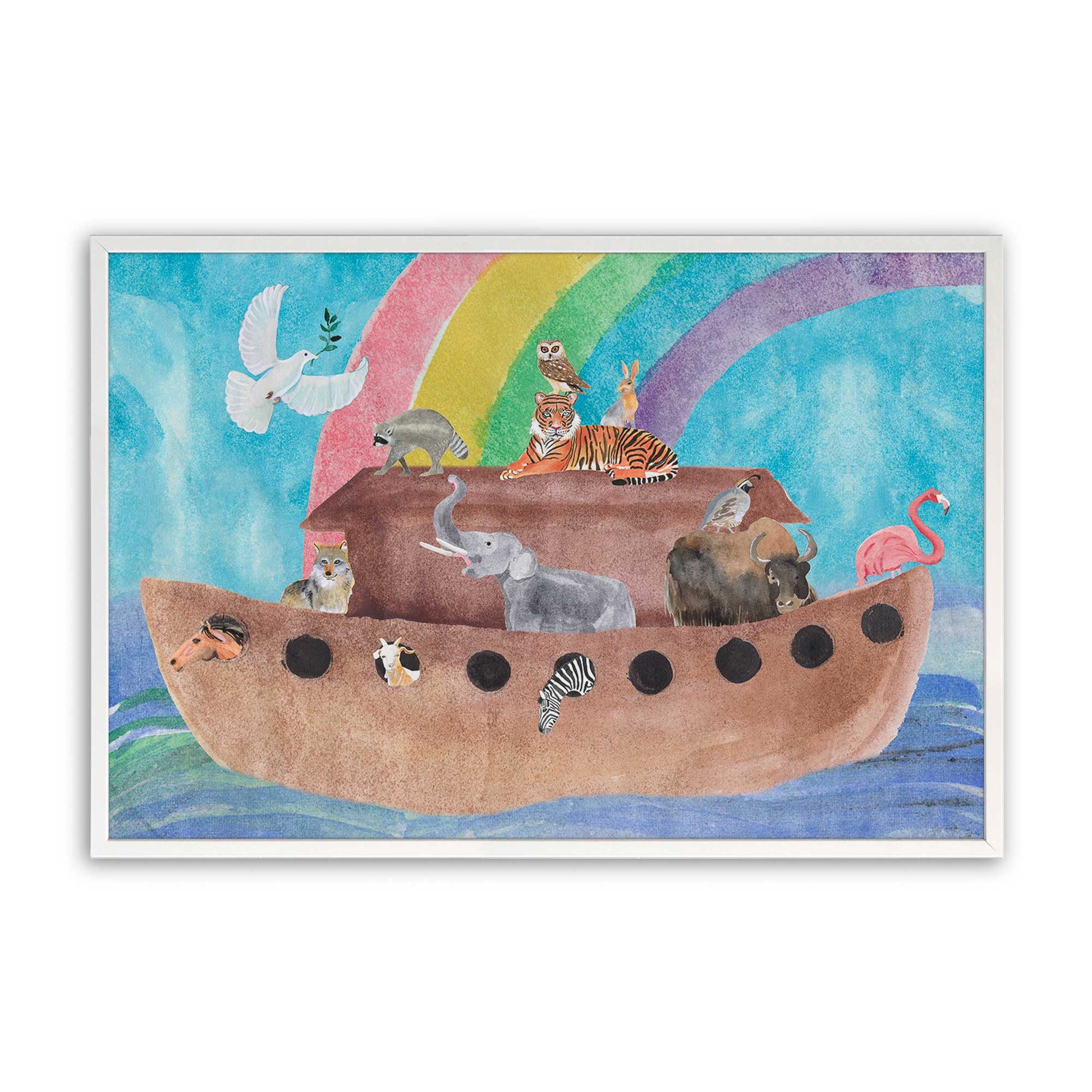 [Color:Opaque White], Picture of art in a Opaque White frame