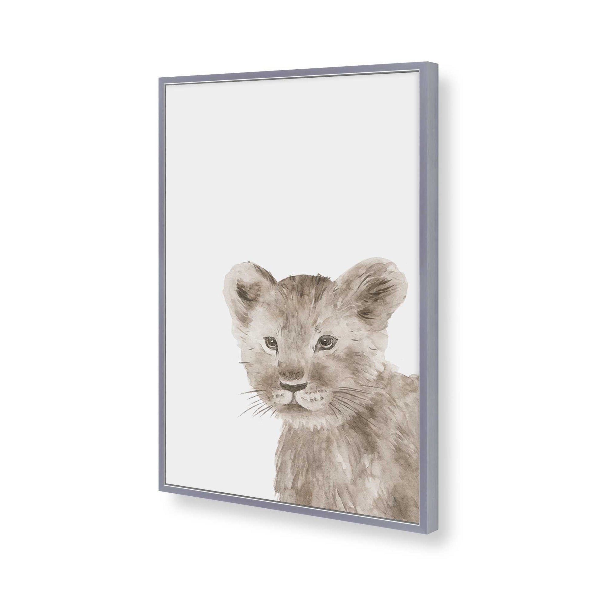 [Color:Polished Chrome], Picture of art in a Polished Chrome frame of the corner