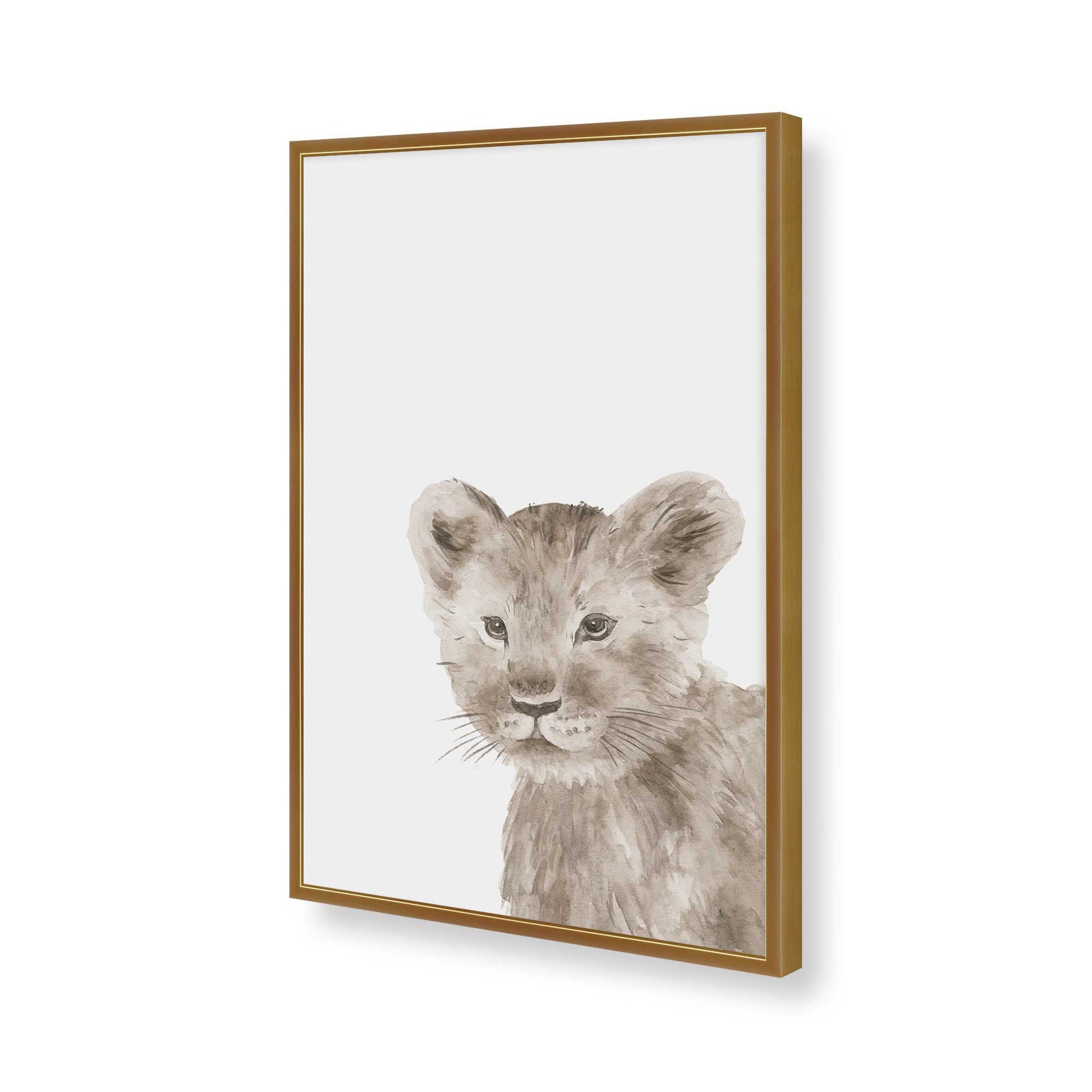 [Color:Polished Gold], Picture of art in a Polished Gold frame of the corner