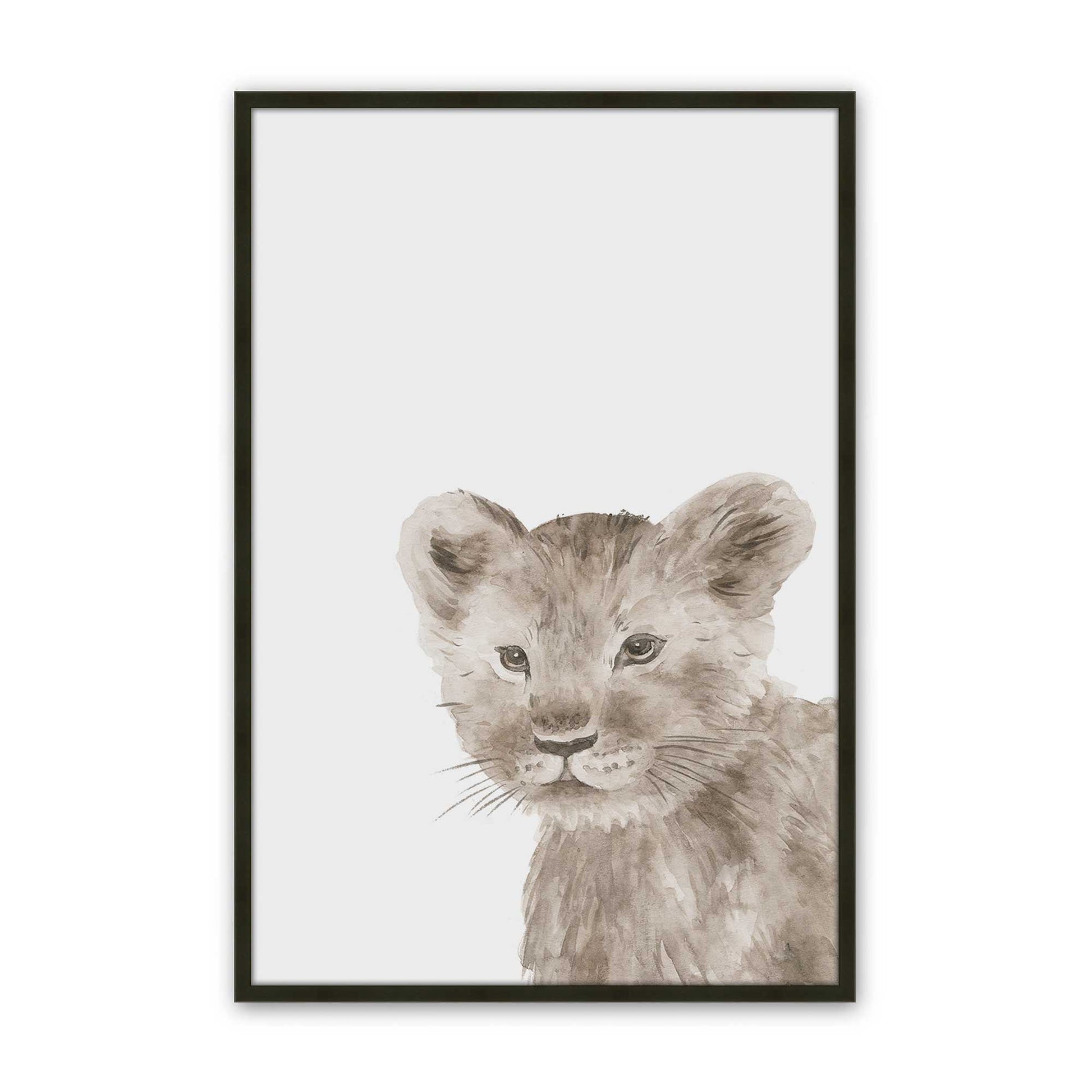 [Color:Satin Black], Picture of art in a Satin Black frame