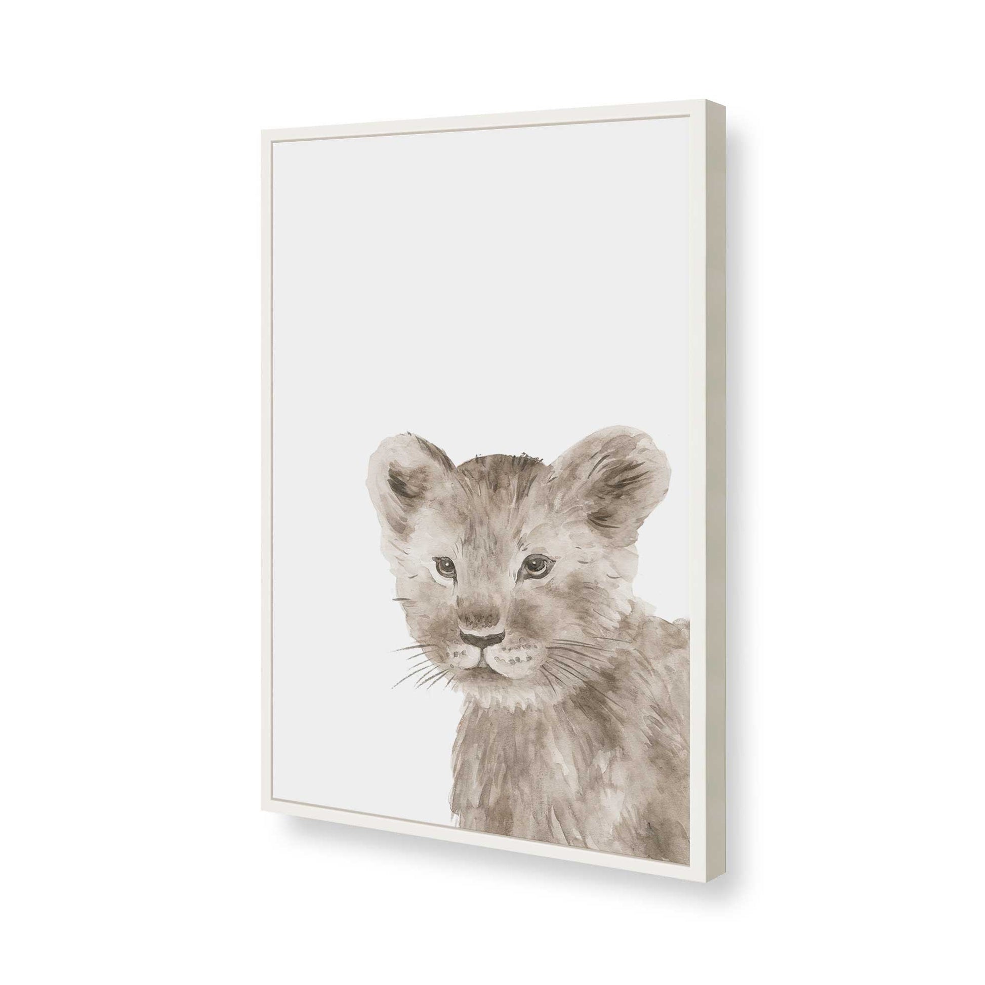 [Color:Opaque White], Picture of art in a Opaque White frame of the corner