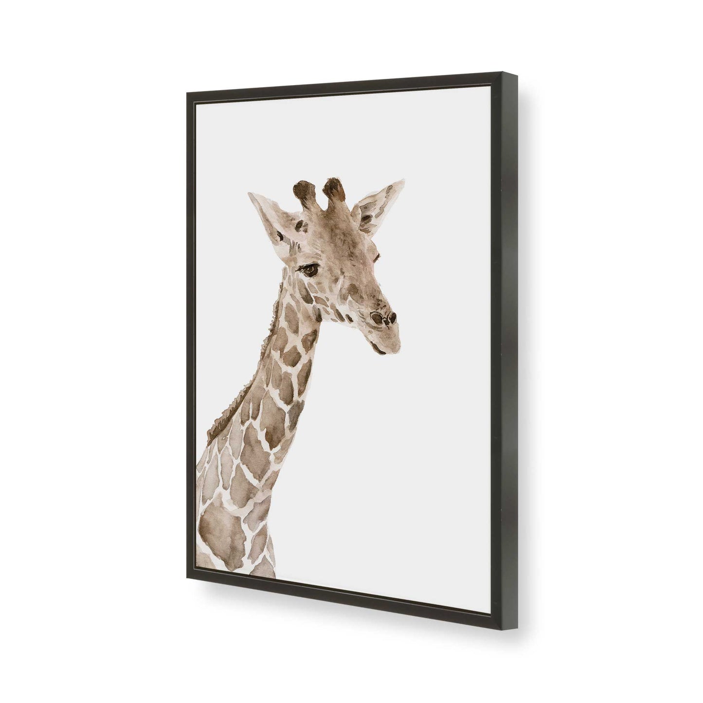 [Color:Satin Black], Picture of art in a Satin Black frame of the corner