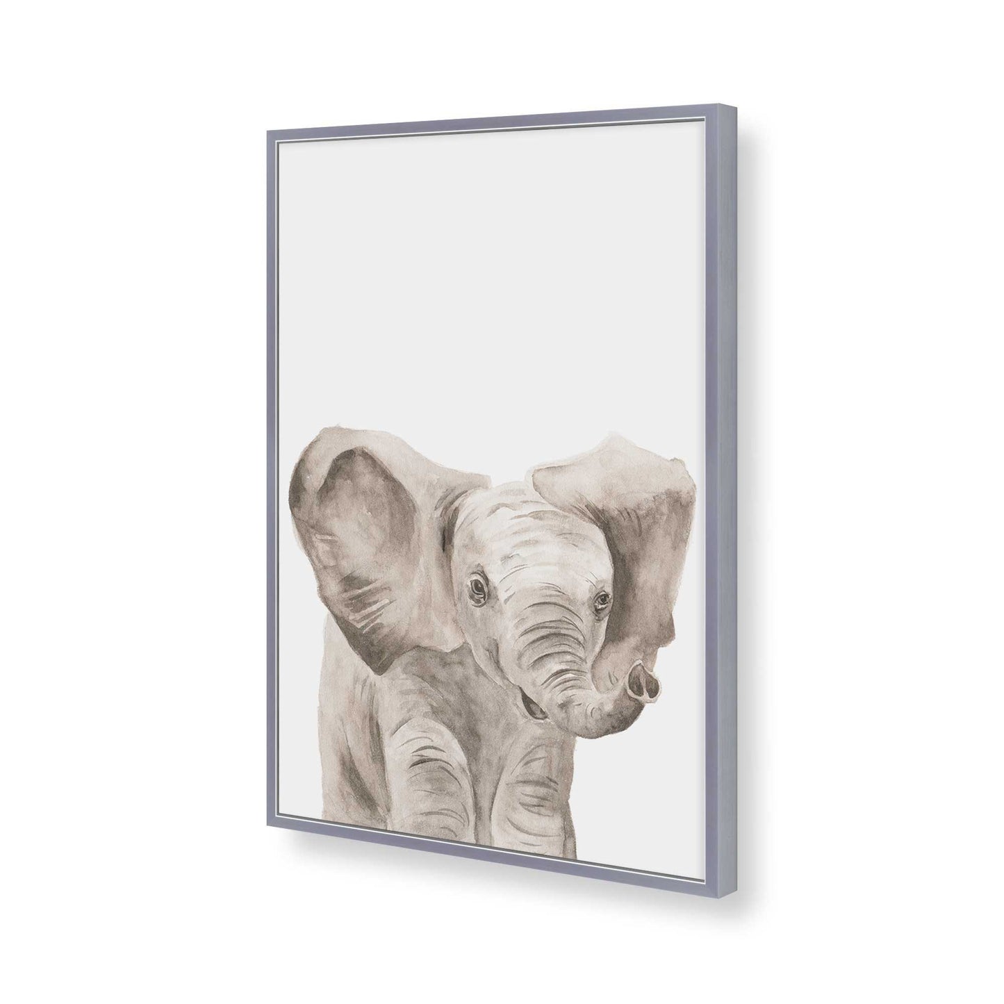 [Color:Polished Chrome], Picture of art in a Polished Chrome frame of the corner