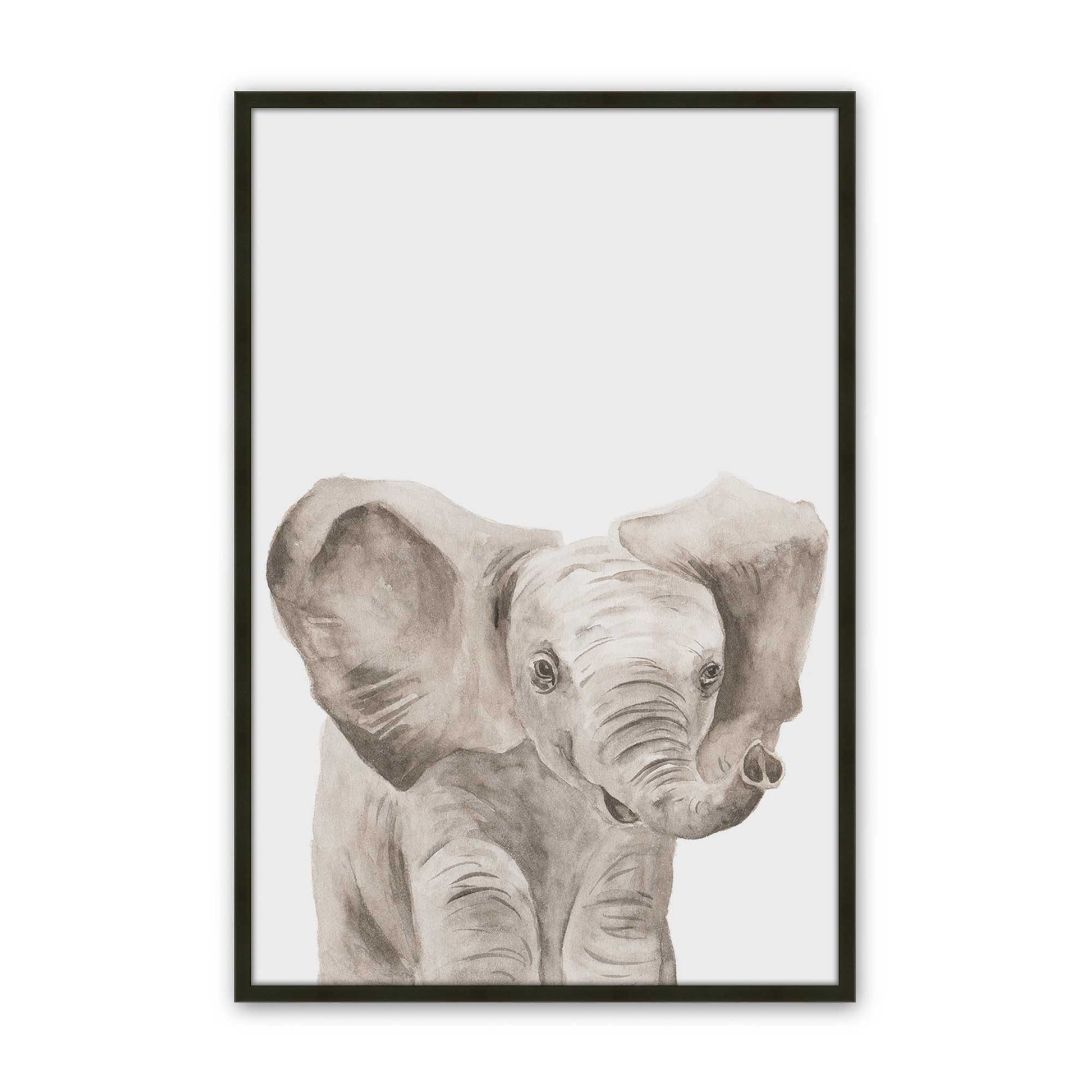 [Color:Satin Black], Picture of art in a Satin Black frame