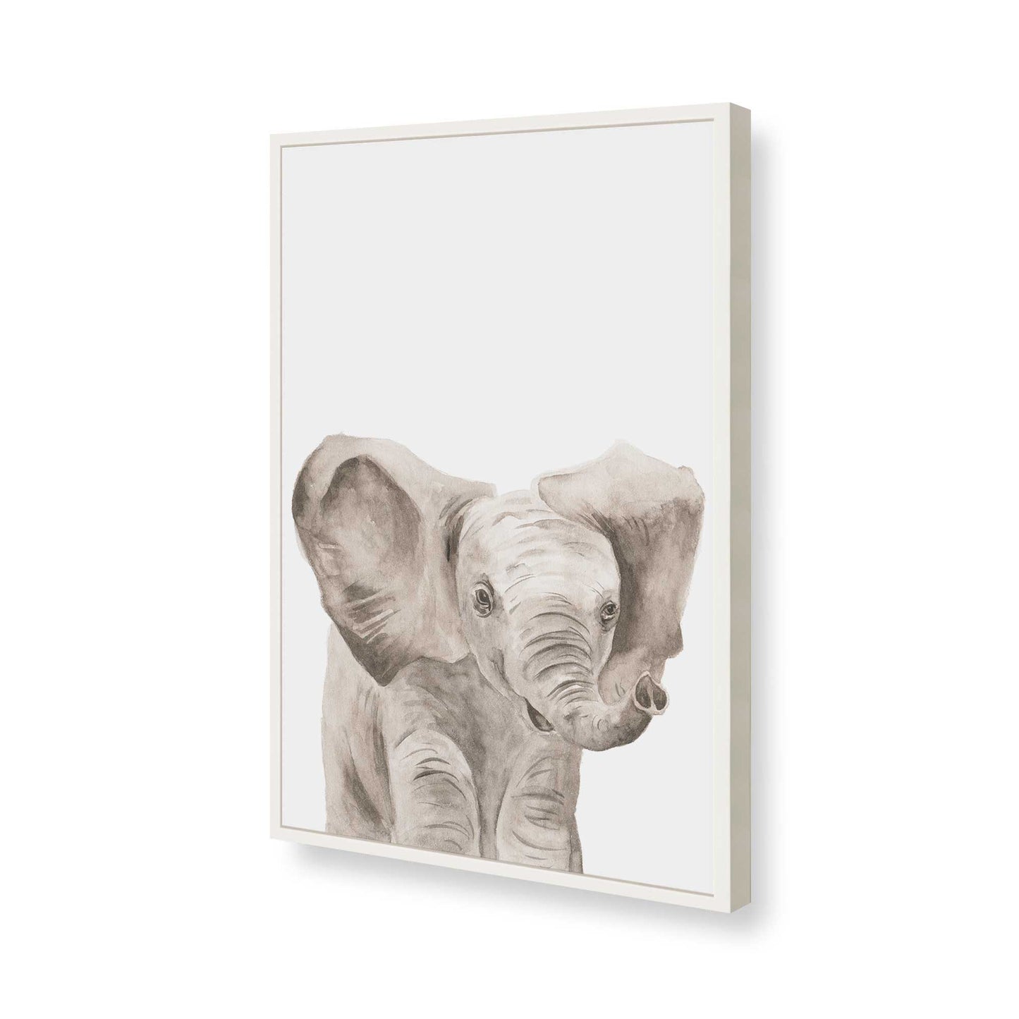 [Color:Opaque White], Picture of art in a Opaque White frame of the corner