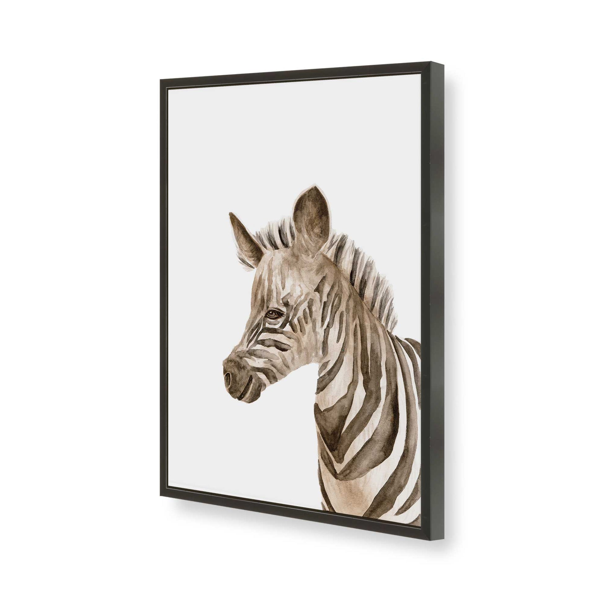 [Color:Satin Black], Picture of art in a Satin Black frame of the corner