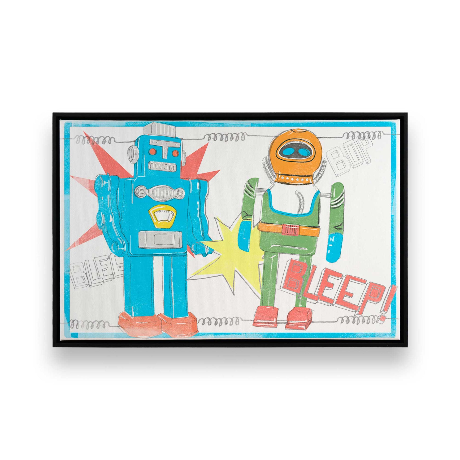 [Color:Satin Black], Picture of art in a Satin Black frame