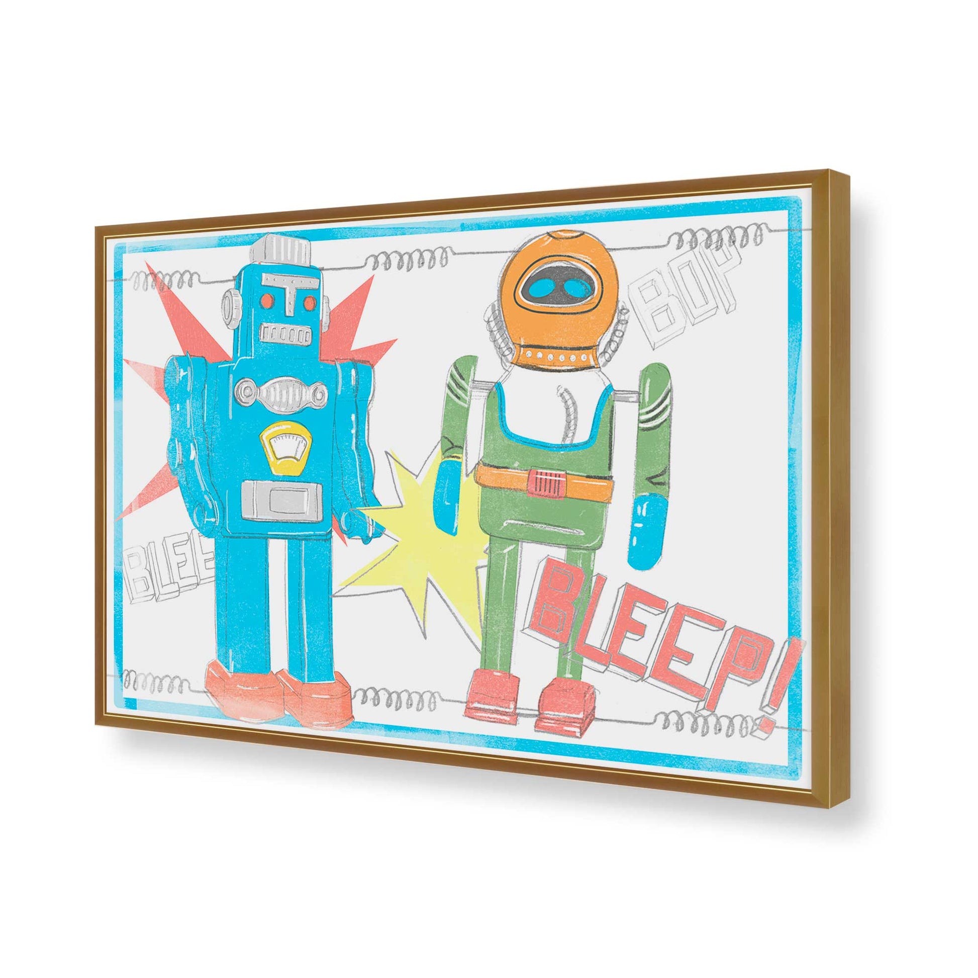 [Color:Polished Gold], Picture of art in a Polished Gold frame of the corner
