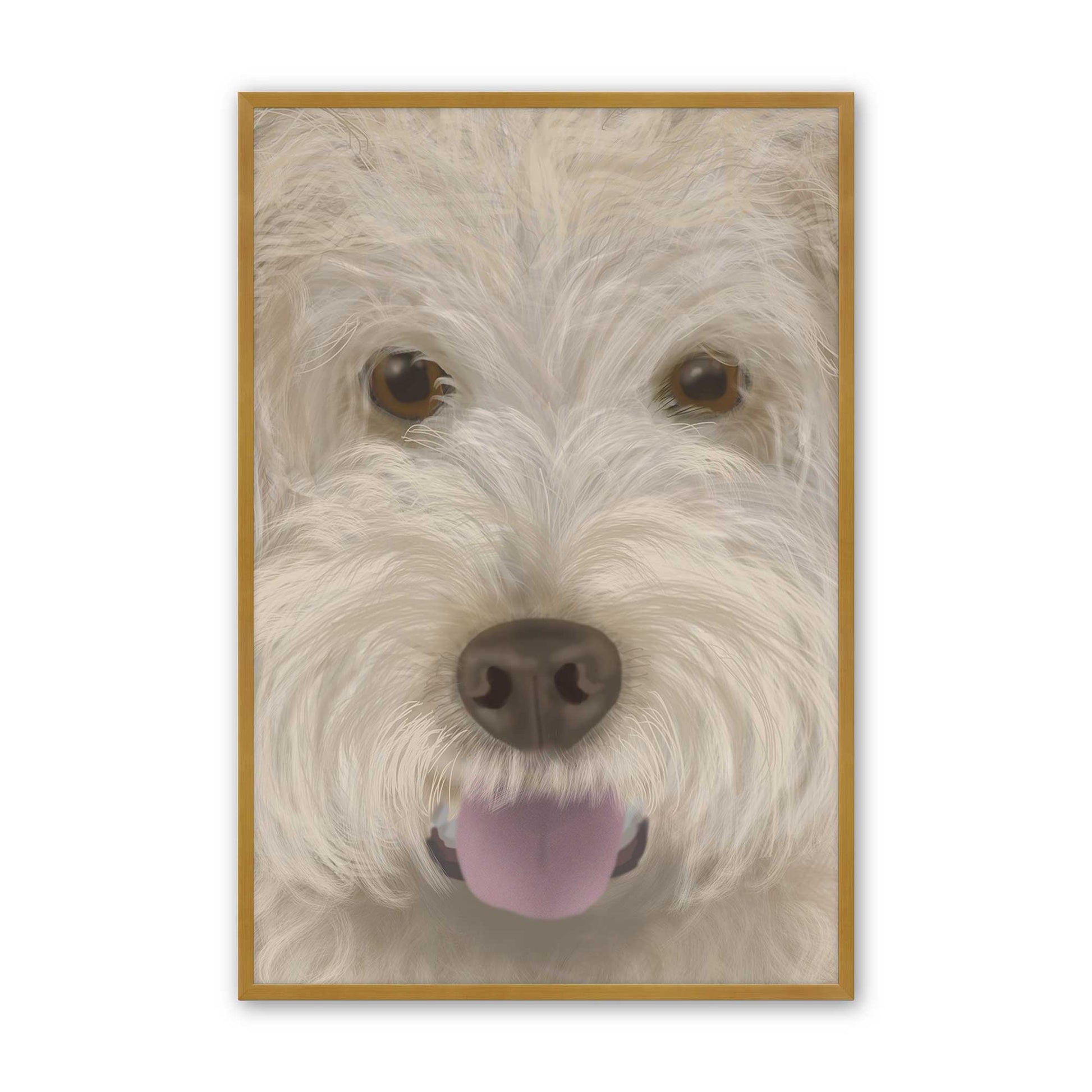 [Color:Polished Gold], Picture of art in a Polished Gold frame