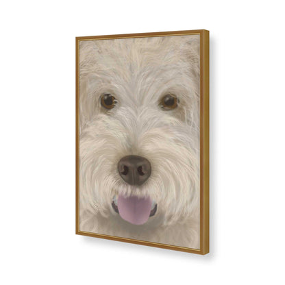 [Color:Polished Gold], Picture of art in a Polished Gold frame of the corner