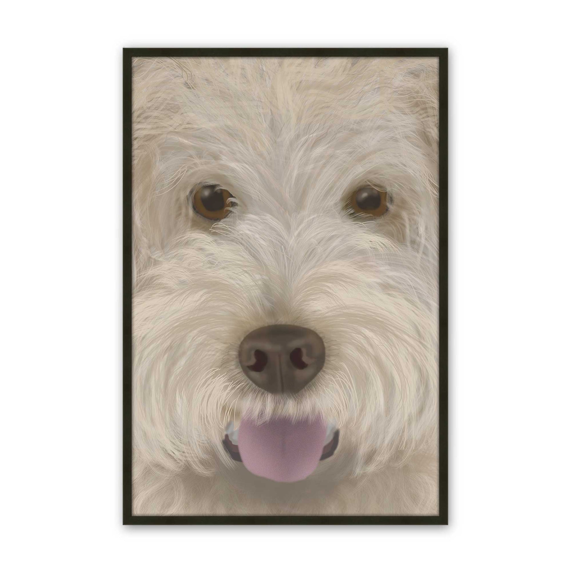 [Color:Satin Black], Picture of art in a Satin Black frame