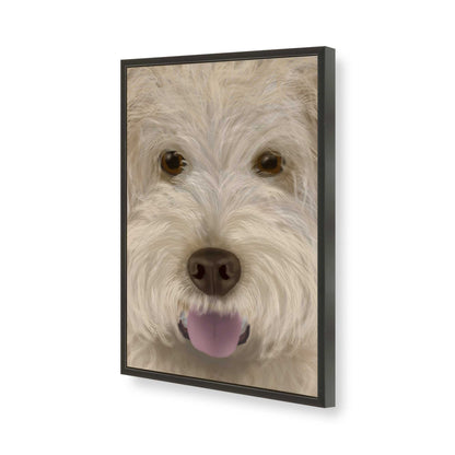 [Color:Satin Black], Picture of art in a Satin Black frame of the corner
