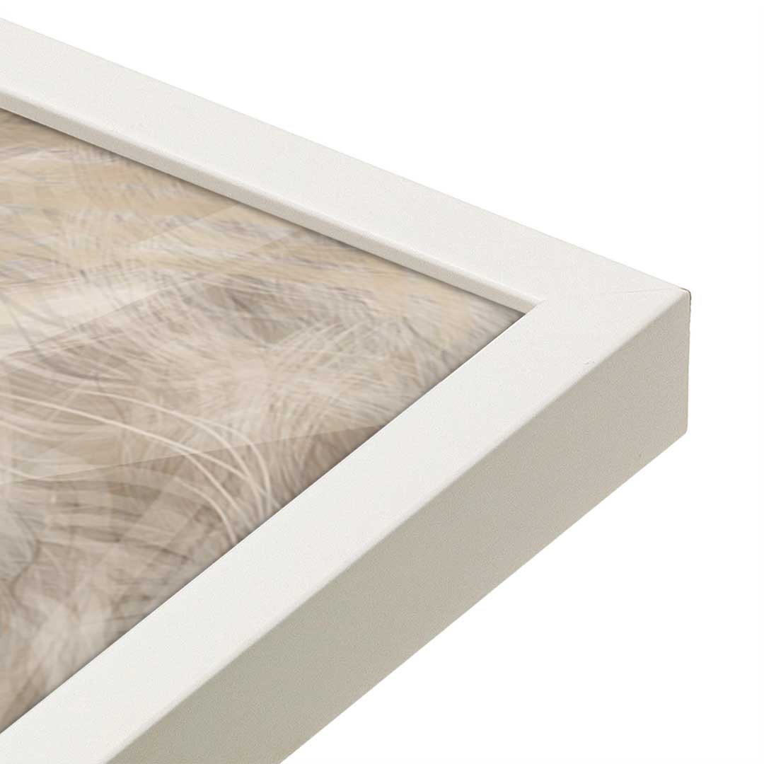 [Color:Opaque White], Picture of art in a Opaque White frame at an angle