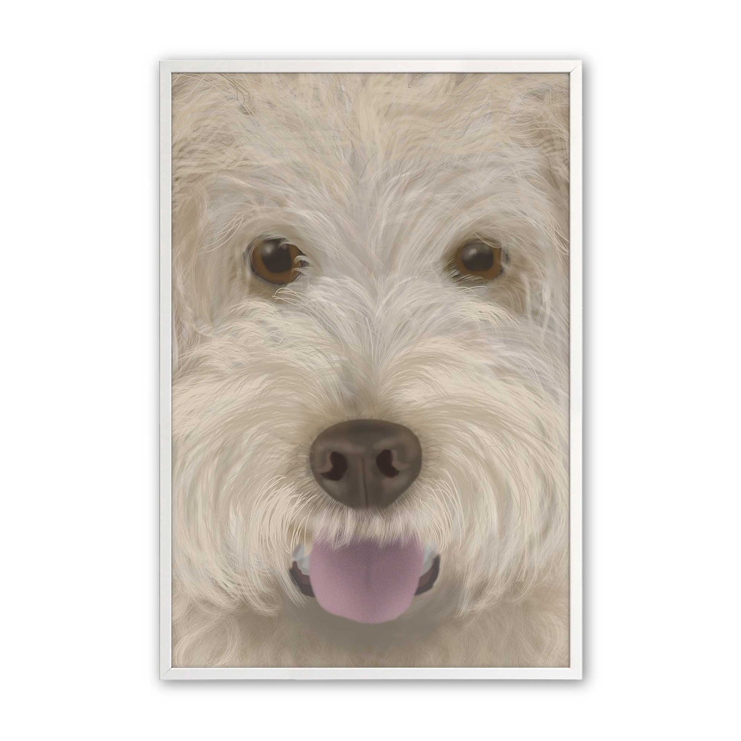 [Color:Opaque White], Picture of art in a Opaque White frame