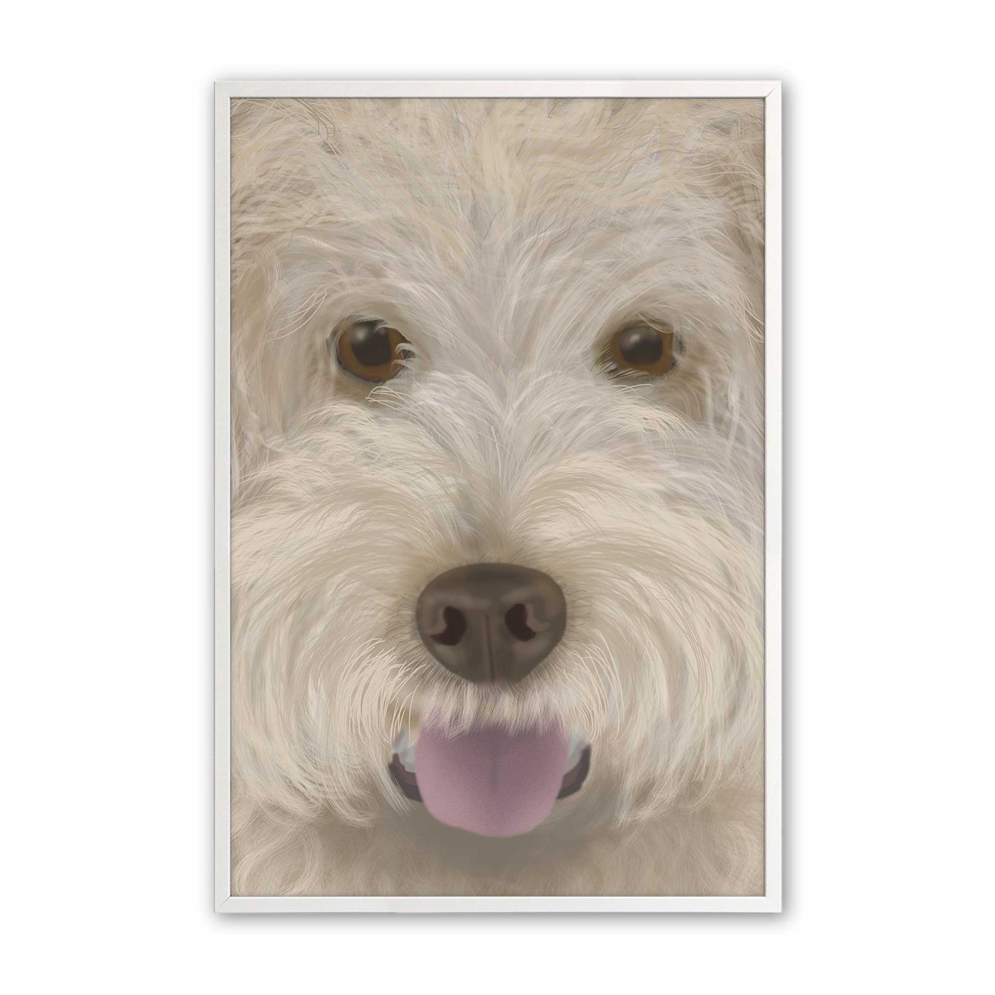[Color:Opaque White], Picture of art in a Opaque White frame