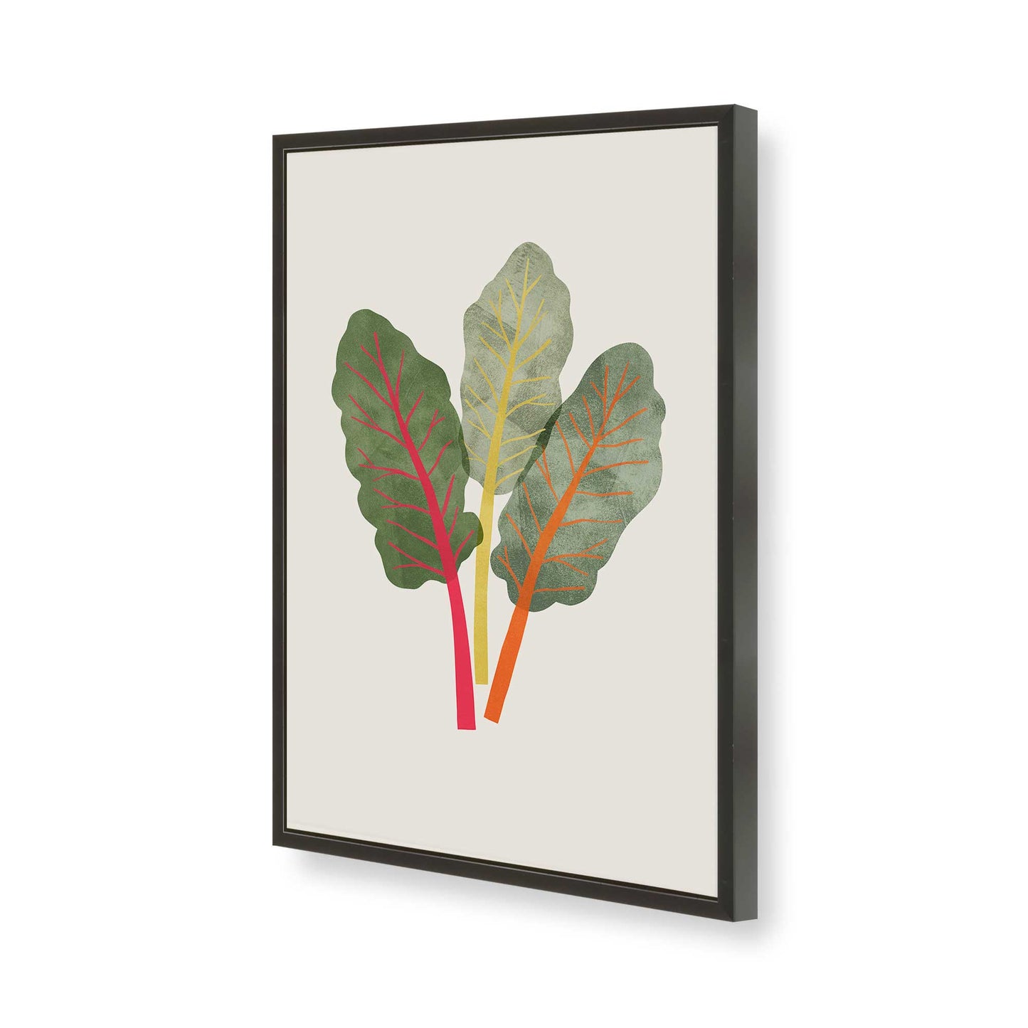 [Color:Satin Black], Picture of art in a Satin Black frame of the corner