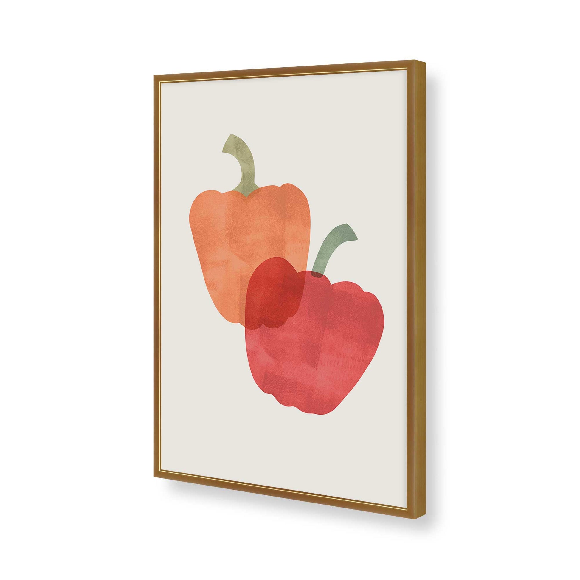 [Color:Polished Gold], Picture of art in a Polished Gold frame of the corner