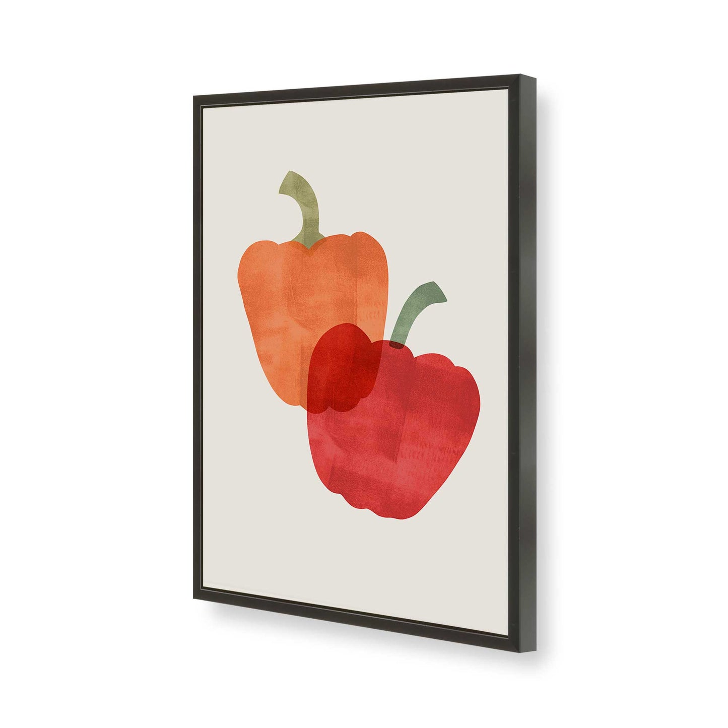 [Color:Satin Black], Picture of art in a Satin Black frame of the corner