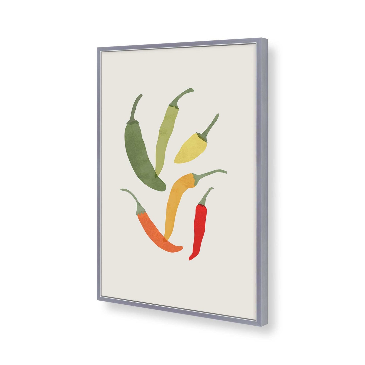 [Color:Polished Chrome], Picture of art in a Polished Chrome frame of the corner