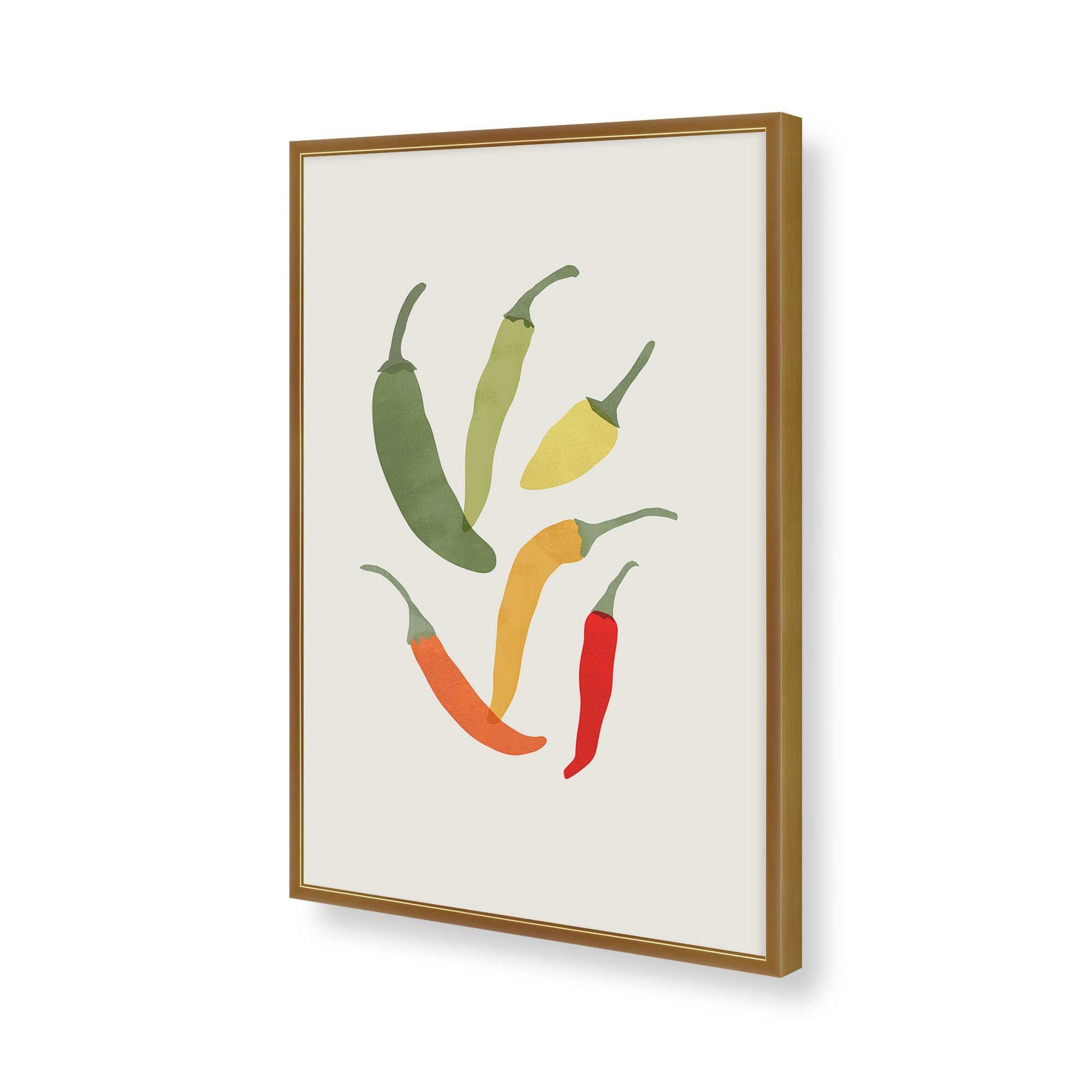 [Color:Polished Gold], Picture of art in a Polished Gold frame of the corner