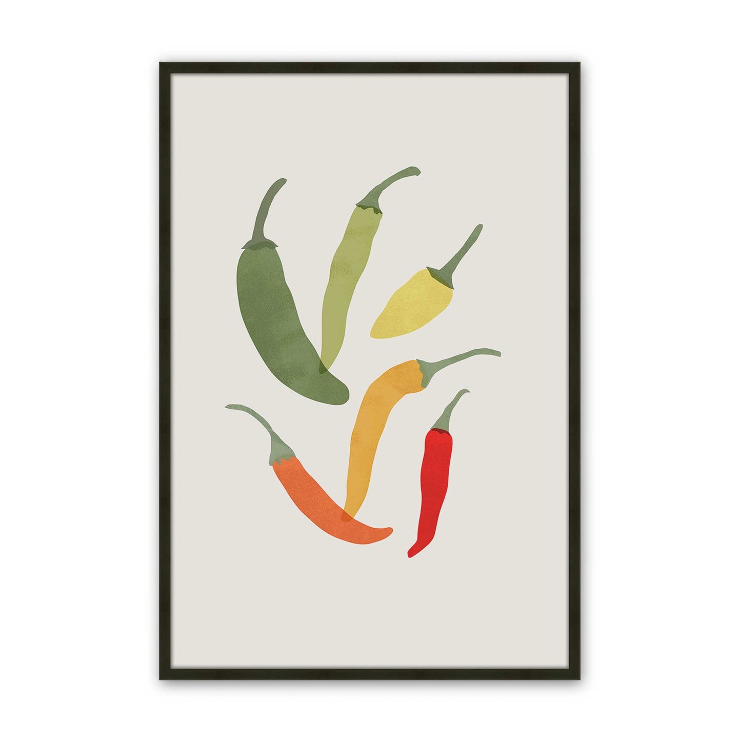 [Color:Satin Black], Picture of art in a Satin Black frame