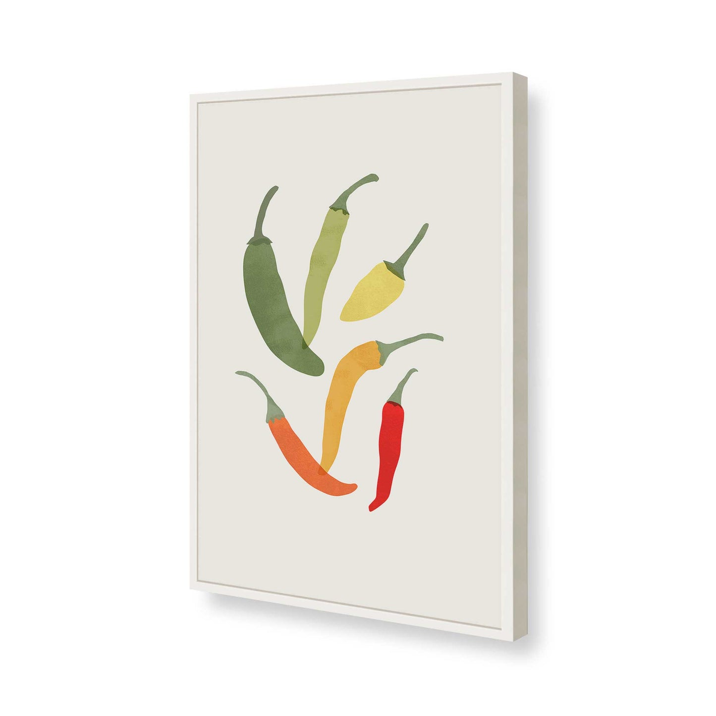 [Color:Opaque White], Picture of art in a Opaque White frame of the corner