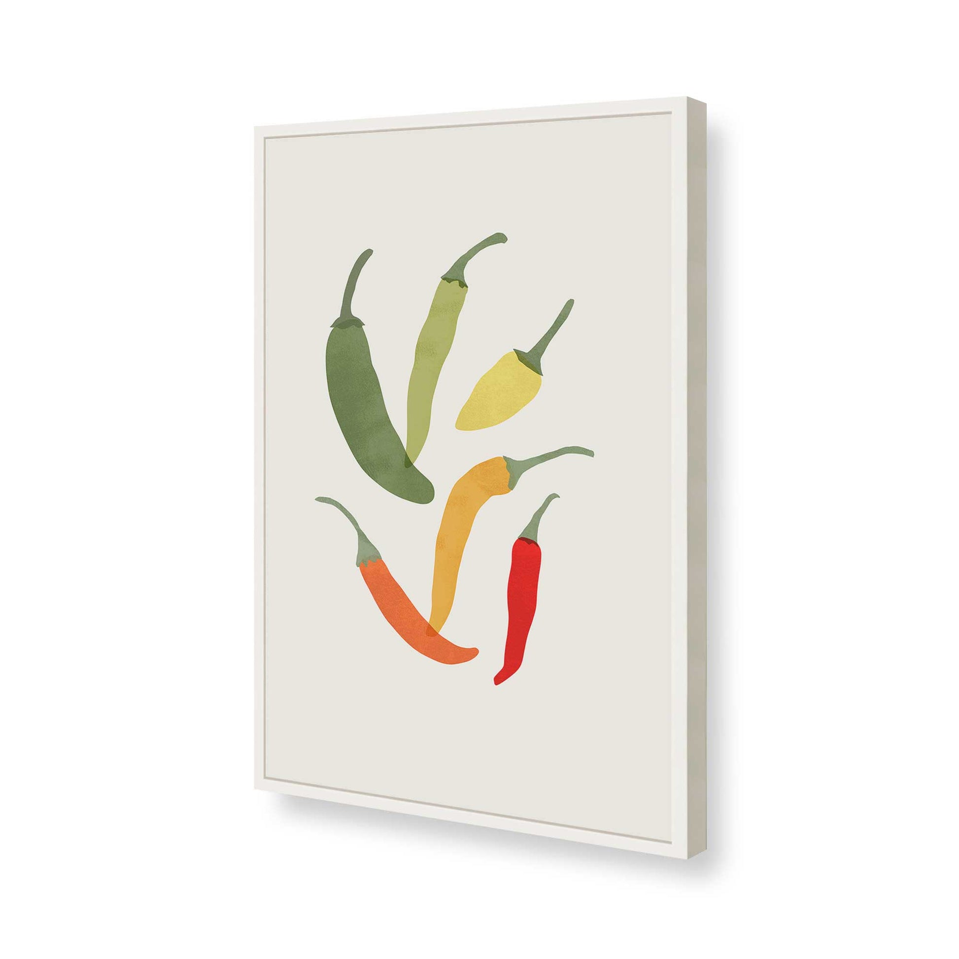 [Color:Opaque White], Picture of art in a Opaque White frame of the corner