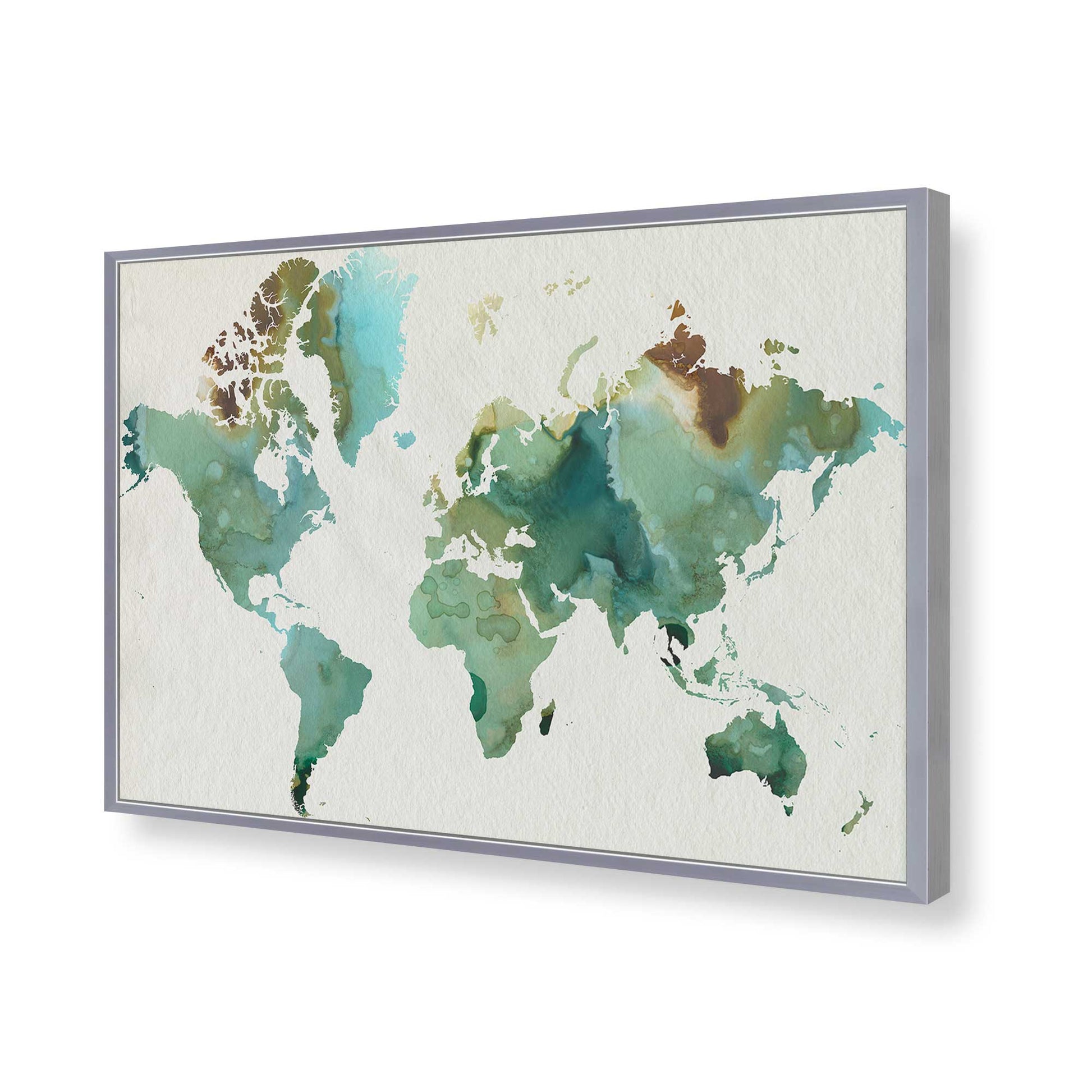[Color:Polished Chrome], Picture of art in a Polished Chrome frame of the corner