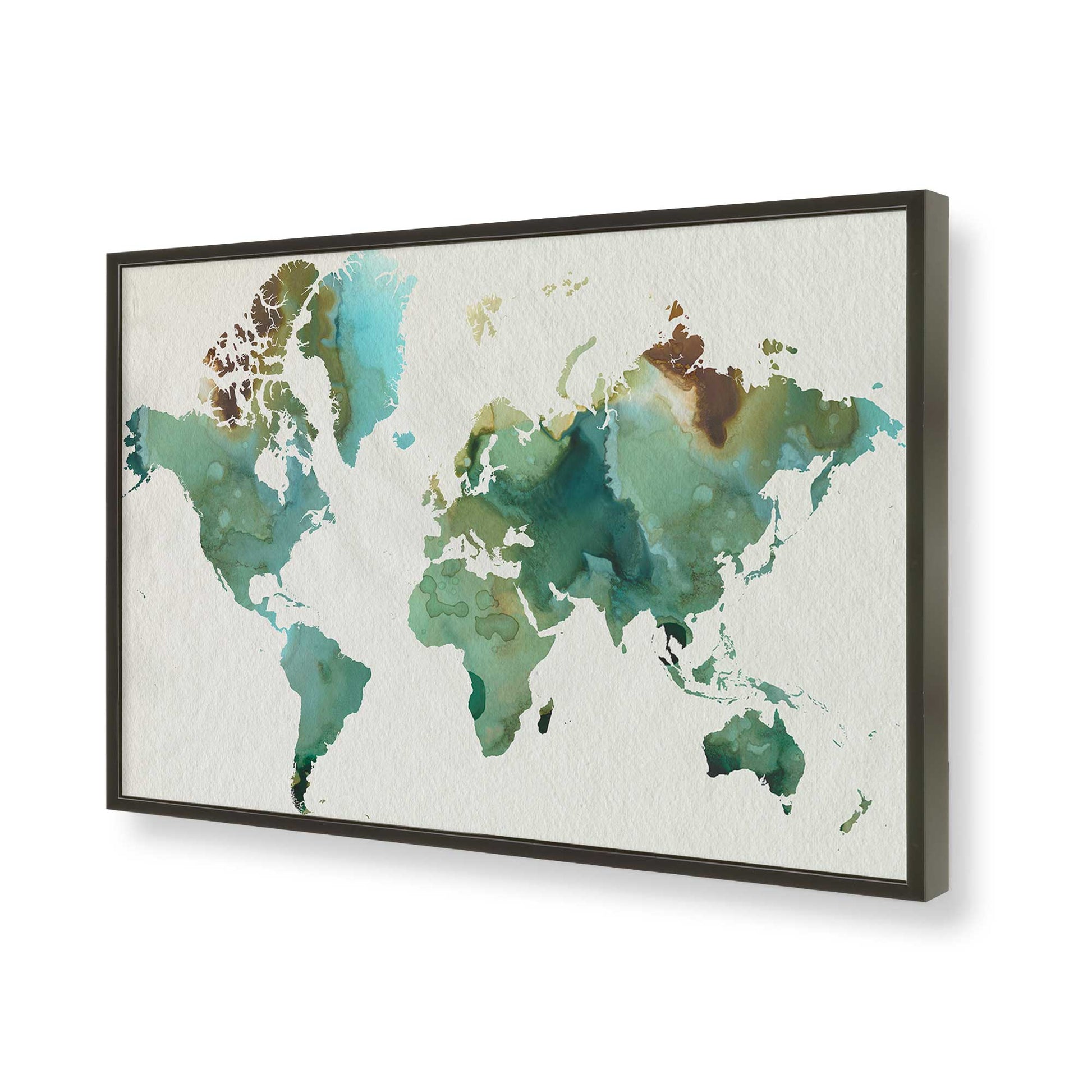 [Color:Satin Black], Picture of art in a Satin Black frame of the corner