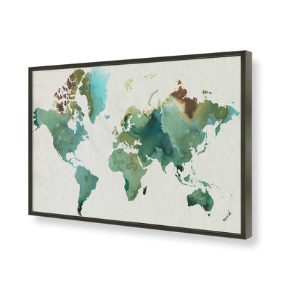 [Color:Satin Black], Picture of art in a Satin Black frame of the corner