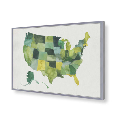 [Color:Polished Chrome], Picture of art in a Polished Chrome frame of the corner