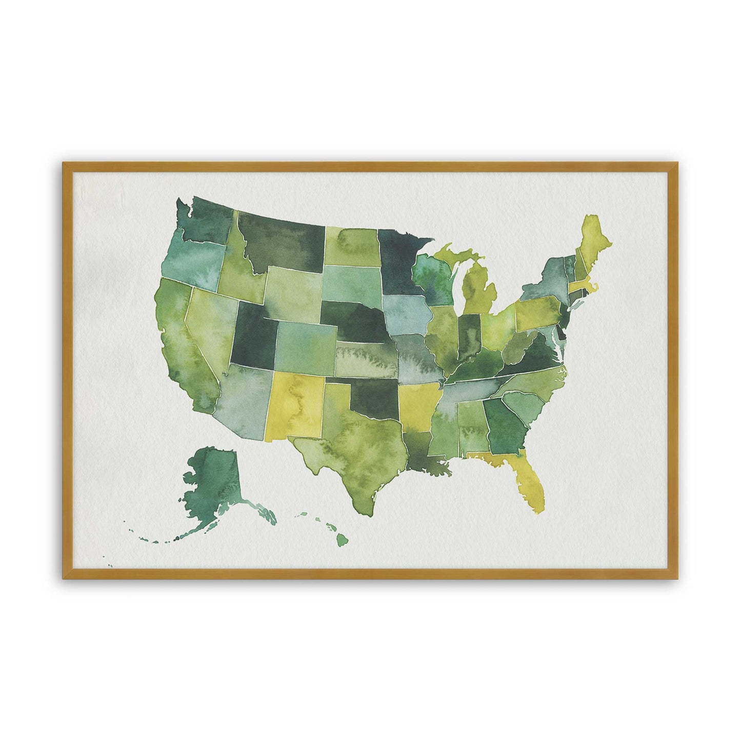 [Color:Polished Gold], Picture of art in a Polished Gold frame