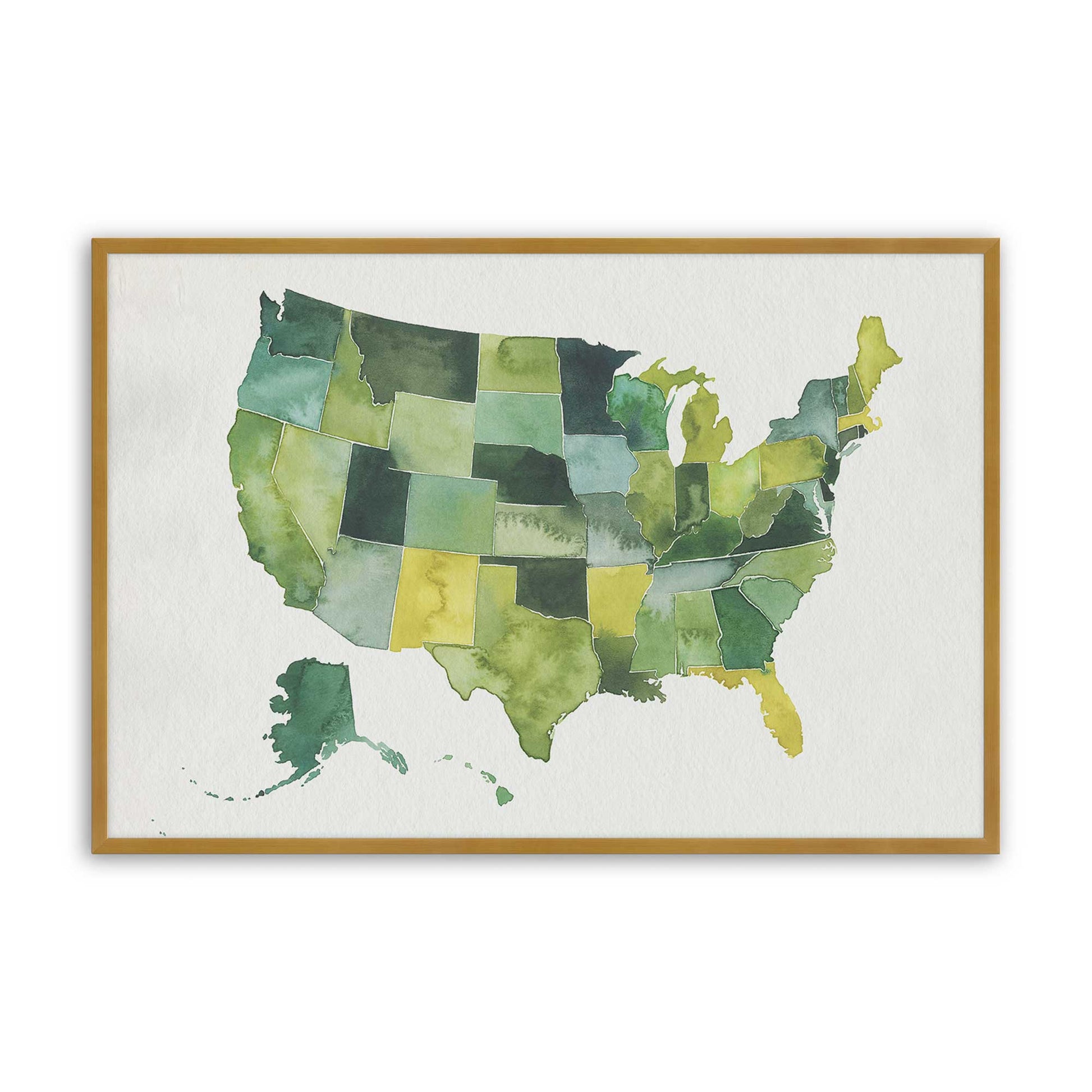 [Color:Polished Gold], Picture of art in a Polished Gold frame