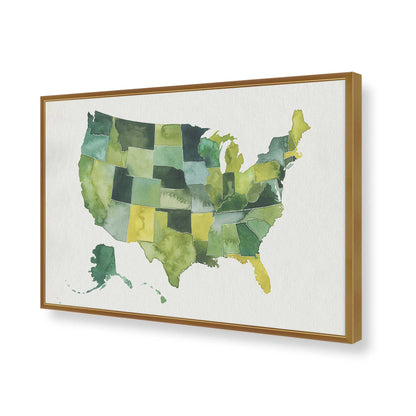 [Color:Polished Gold], Picture of art in a Polished Gold frame of the corner