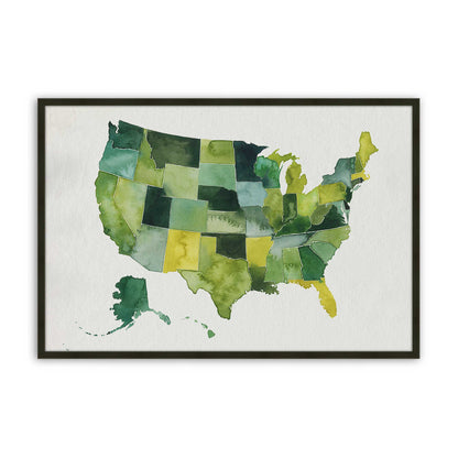 [Color:Satin Black], Picture of art in a Satin Black frame