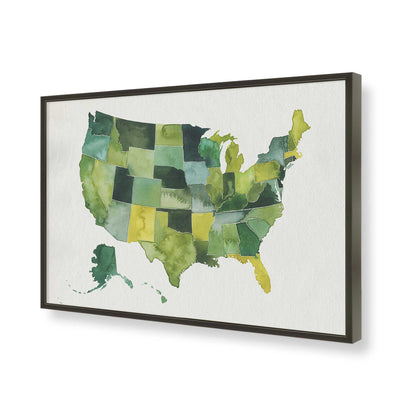 [Color:Satin Black], Picture of art in a Satin Black frame of the corner