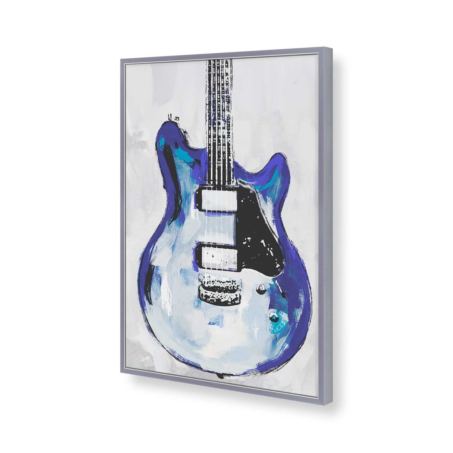 [Color:Polished Chrome], Picture of art in a Polished Chrome frame of the corner