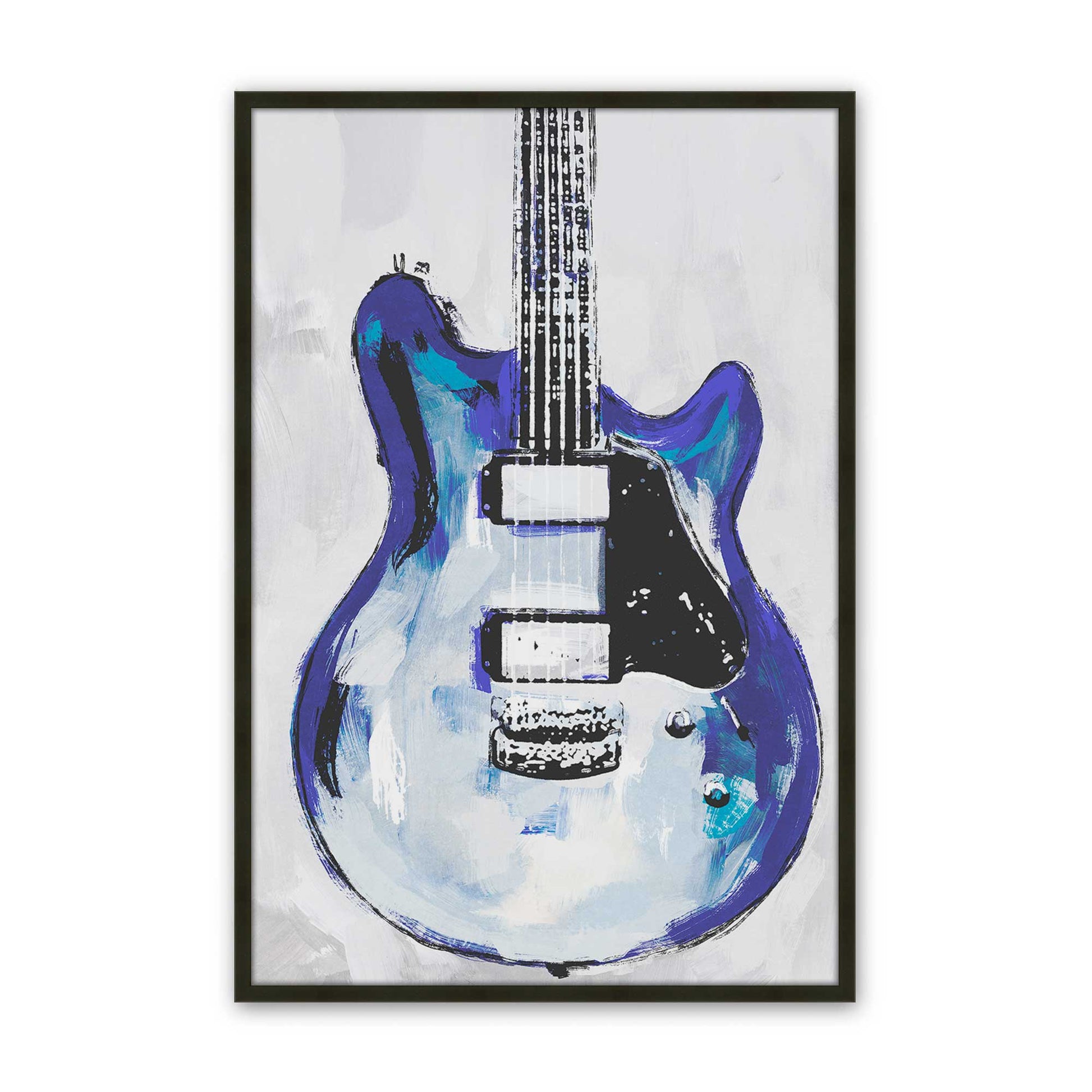 [Color:Satin Black], Picture of art in a Satin Black frame