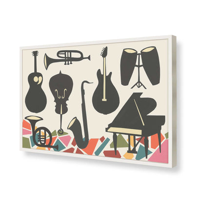 [Color:Opaque White], Picture of art in a Opaque White frame of the corner