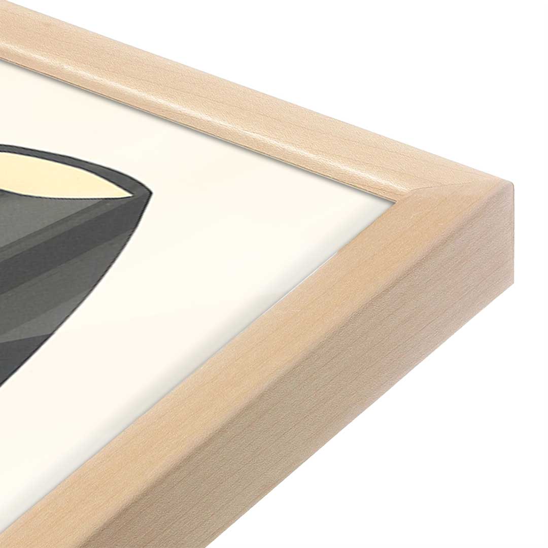 [Color:Raw Maple], Picture of art in a Raw Maple frame at an angle