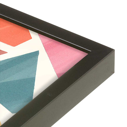 [Color:Satin Black], Picture of art in a Satin Black frame at an angle